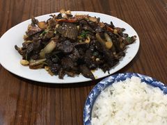 炒腰筋肺头-老万饭馆