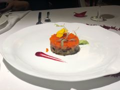 黑鱼籽酱香牛肉木瓜塔塔-王品牛排(杭州大厦店)