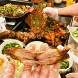 三圣乡蜀宴百汇|美味的烤全羊的天堂～