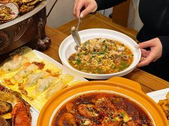 -东来菜馆•手抓海鲜家常菜•海鲜锅贴(鸽子窝店)