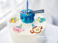 -卡比儿童蛋糕·心意定制·低脂零卡糖动物奶油FancyBALLOON(滨海店)