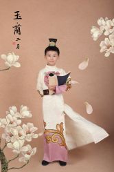 -后宫·古装汉服京剧儿童亲子全家福摄影
