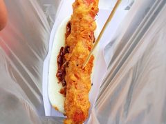 面拖火腿肠-阿婆油墩子(五里桥路188弄小区店)