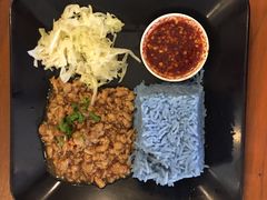 -蝶豆花蓝面条