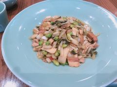 爆腌菜边笋肉片-虎哥私房菜(馒头山店)