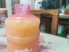 粉桶套装闪现水蜜桃檬茶茶-milkplus·泰式奶茶(较场东路店)
