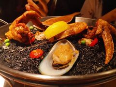 西班牙传统墨鱼汁海鲜饭-四季天方包子