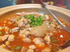 青椒紫苏焖牛蛙-火宫殿·湘菜小吃·商务宴请·生日聚会(东塘店)