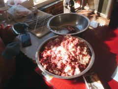 羊肉串-北京龙庆四季香农家饭庄·灶台鱼·碳烤虹鳟鱼(龙庆峡店)