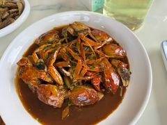 毛蟹炒年糕-品鲜村农家菜·阳澄湖大闸蟹(总店)