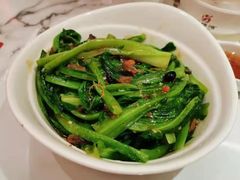 豆豉鲮鱼油麦菜-庆余楼·用心与食材·特色菜&灶头面(仙蠡墩店)