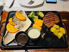 烤海鲈鱼·牛排拼盘-必胜客(西市场店)