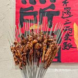 逛完陕历博必吃这家烤肉，一元1️⃣串十年不涨价