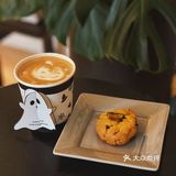 黑白简约风社区咖啡⬛️⬜️万圣节皮肤[鬼脸]已上线