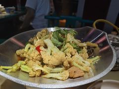 干锅丽水香菇花菜-探花·意境江南菜·唐伯虎文化体验店·松鼠桂鱼(观前店)