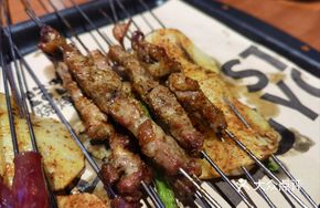 Real Fire Lamb Skewers