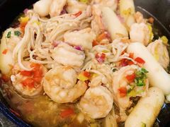 花开彩虹生焗虾仁-蜜桃花开·中西融合菜E&W(南长街店)