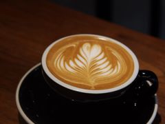 Latte-black rainbow coffee