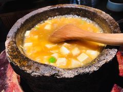 鸡汤虾仁豆腐-绿茶餐厅(松江万达店)