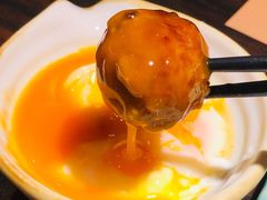鸡软骨丸子配温泉蛋-山葵家·创意料理(宁波来福士店)