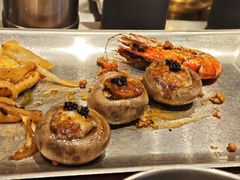 爆汁口蘑焗虾滑-大神太神·铁板烧(七宝领展广场店)