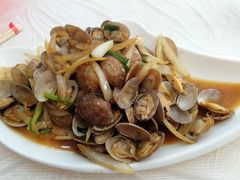 姜葱炒花甲-覃记海鲜美食餐厅