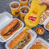 在杭州！！美式三明治🥪料好足。。。