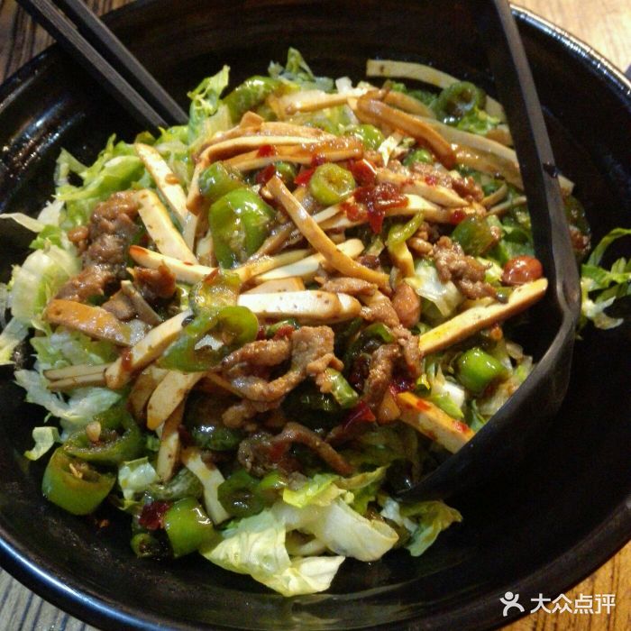 尖椒香干肉丝面