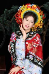 -后宫·古装汉服京剧儿童亲子全家福摄影