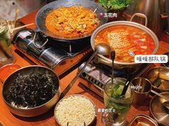 铁板章鱼五花肉-春熙台韩国料理·章鱼肥牛(西丽店)