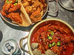 炸鸡一半一半-富乐满韩国正宗炸鸡韩国料理(虹泉路店)