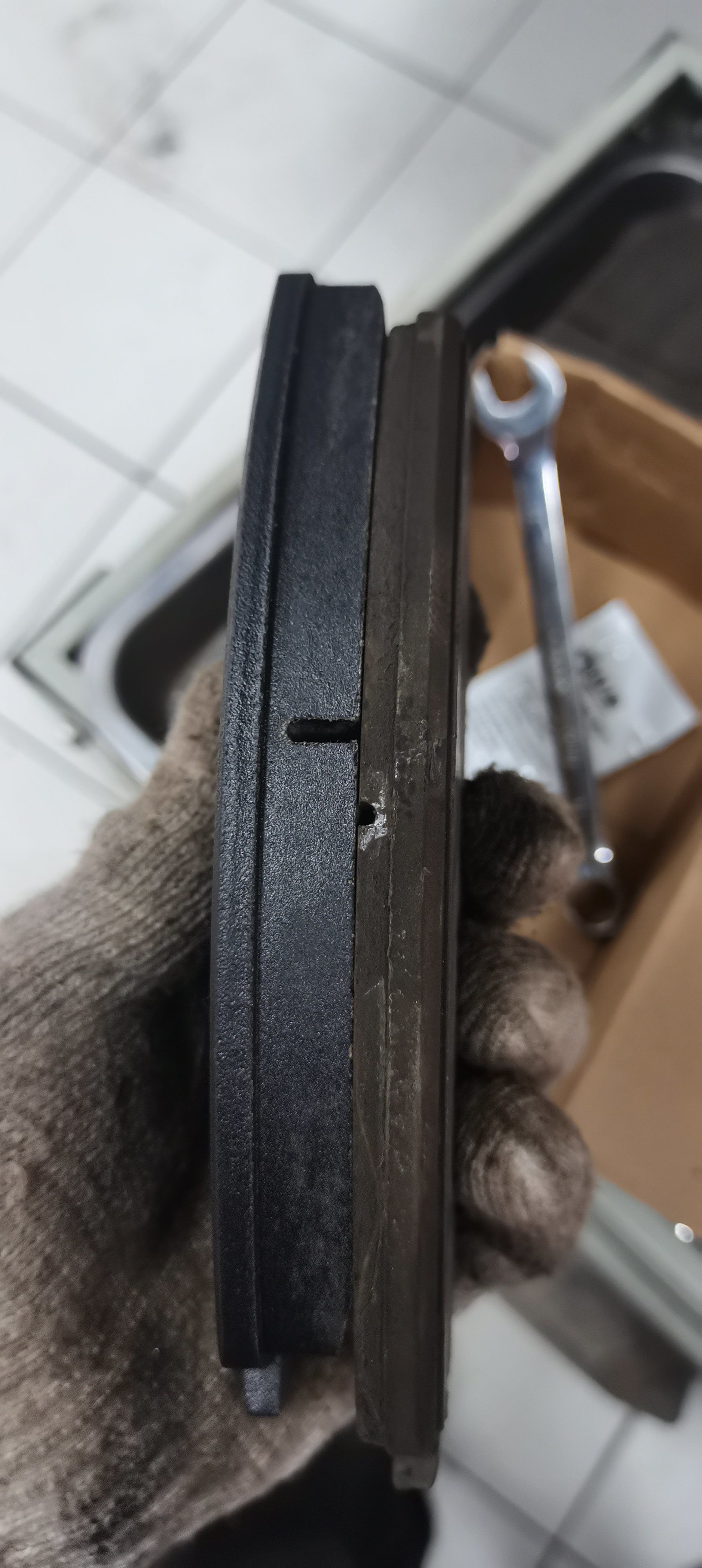 Pastilla de freno - Vista lateral