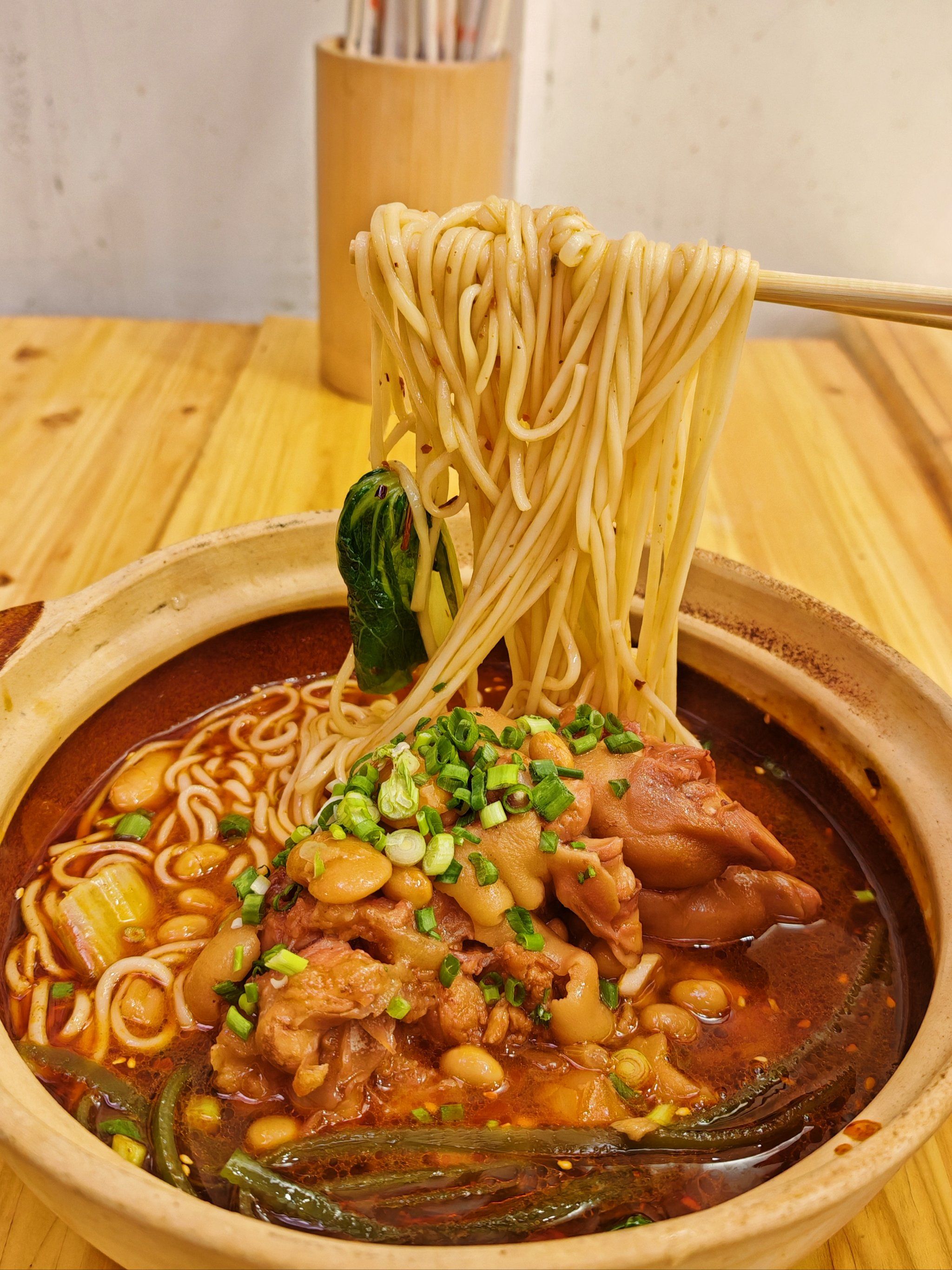 一整根蹄花的蹄花面