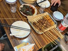 -老红桥炸灌肠牛肚锅烧烤(定福庄店)