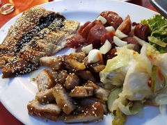 招牌三项拼盘-梅鑫海产店