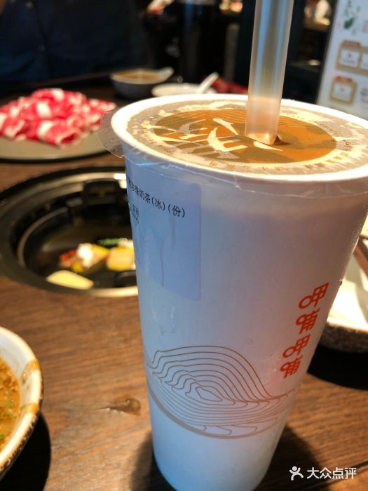 呷哺呷哺(卓悦汇餐厅)大红袍珍珠奶茶图片