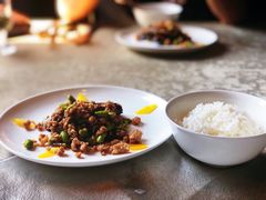小炒茄子配米饭-厉家菜(金宝街店)