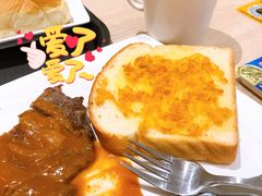 薄切牛扒拼肉松厚多士套餐-大家乐(广州荔湾领展广场店)