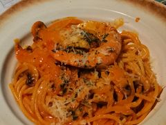 手掌大虾芝士辣味意面-Pizzeria da Nicola·火炉披萨(中大国际店)