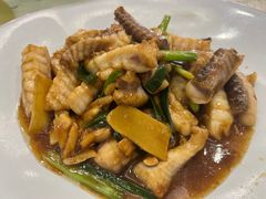 姜葱炒脆肉皖条-轩记海鲜餐厅·四十五年老字号·经典粤菜(西区彩虹店)