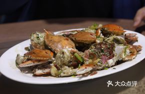 Stir-Fried Flower Crab with Ginger and Scallion