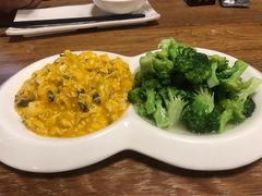 蟹粉蛋黄西兰花-旅马餐厅(茅家埠店)