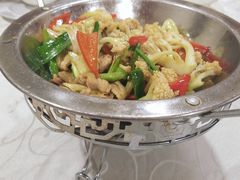 有机花菜烧肉皮-桦立酒家(宜山路店)