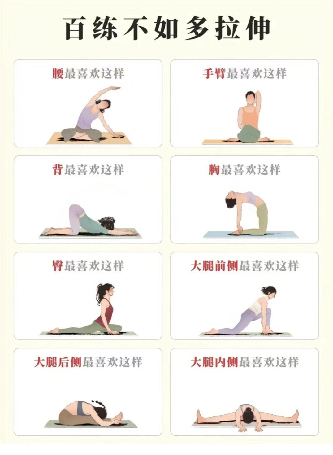 女生瑜伽姿势指南