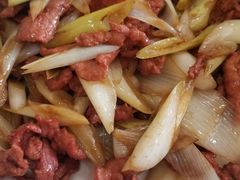 葱爆鲜鹿肉-乔家满族八大碗(流水沟店)