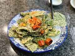 面拖桑树叶-天台徐家小吃