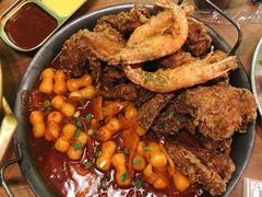 炸鸡翅配年糕-HOTISLAND海鸡岛·韩国料理(江南西店)