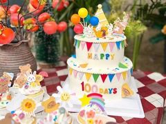 -芒果与甜纯动物奶油蛋糕&甜品台定制