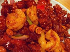 椒香虾仁爆鸡球-陈傻子餐厅(世纪都会店)