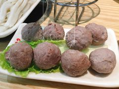 手打生牛筋丸-为什么牛潮汕牛肉火锅(万胜广场店)